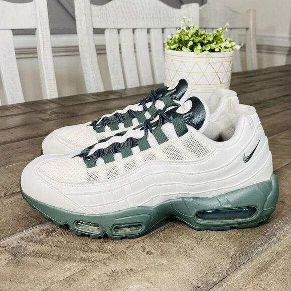 Nike Shoes - Nike ID By You Air Max 95 White Green Women’s Size 8.5